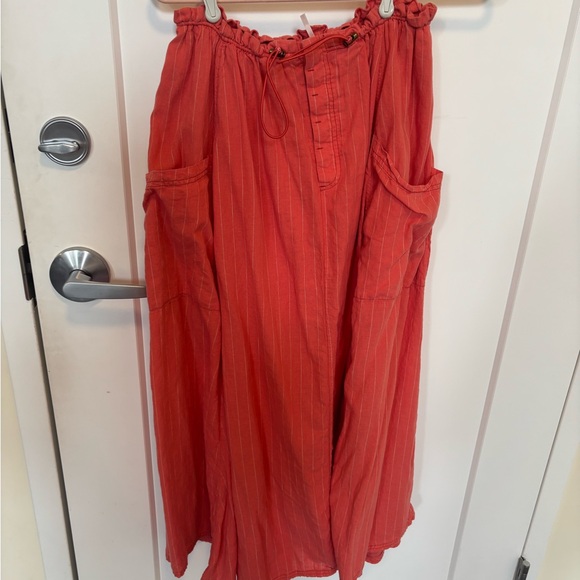 Free People Womens Coral (XS) Maxi Skirt - Picture 1 of 3
